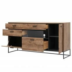 Red Living Sideboard Meevoo II - Eiche Rustikal Dekor / Graphit -Möbel Verkäufe 2024 1000273888 210614 14470100028 DETAILS P000000001000273888