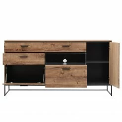 Red Living Sideboard Meevoo II - Eiche Rustikal Dekor / Graphit -Möbel Verkäufe 2024 1000273888 210614 14470100029 DETAILS P000000001000273888
