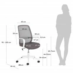 Fredriks Bürostuhl Melby - Grauweiß 21 Fredriks Bürostuhl Melby - Grauweiß -Möbel Verkäufe 2024 1000274888 210623 13373900026 SKETCH DETAILS P000000001000274888 sketch