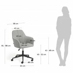 Fredriks Bürostuhl Madina - Lichtgrau 25 Fredriks Bürostuhl Madina - Lichtgrau -Möbel Verkäufe 2024 1000274890 210623 13375200050 SKETCH DETAILS P000000001000274890 sketch