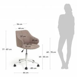 Fredriks Bürostuhl Elana - Sandgrau -Möbel Verkäufe 2024 1000274893 210623 13375900070 SKETCH DETAILS P000000001000274893 sketch