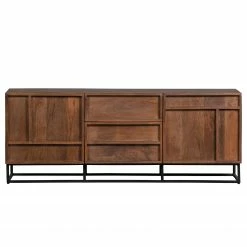 Red Living Sideboard Borro I - Mango massiv / Metall - Mango / Schwarz -Möbel Verkäufe 2024 1000275678 210630 12481800367 DETAILS P000000001000275678