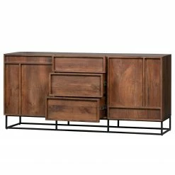 Red Living Sideboard Borro II - Mango massiv / Metall - Mango / Schwarz -Möbel Verkäufe 2024 1000275686 210630 12482400417 DETAILS P000000001000275686