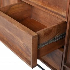 Red Living Sideboard Borro II - Mango massiv / Metall - Mango / Schwarz -Möbel Verkäufe 2024 1000275686 210630 12482400420 DETAILS P000000001000275686