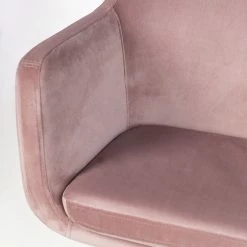 Mørteens Bürodrehstuhl Nicholas IV - Samt / Eisen - Altrosa / Weiß -Möbel Verkäufe 2024 1000276826 220909 060 DETAILS P000000001000276826