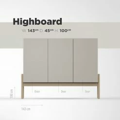 Studio Copenhagen Highboard Cooby - Muschelweiß / Eiche Hell 23 Studio Copenhagen Highboard Cooby - Muschelweiß / Eiche Hell -Möbel Verkäufe 2024 1000276945 211111 1449020000501 SKETCH DETAILS P000000001000276945 sketch