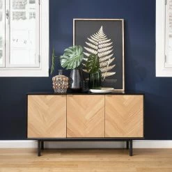 Loftscape Sideboard Charlo - Echtholzfurnier - Eiche / Schwarz -Möbel Verkäufe 2024 1000277647 210706 14081700120 MOOD DETAILS P000000001000277647 mood