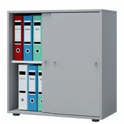 VCM Büroschrank Lona L - Grau