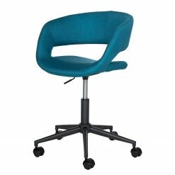 Mørteens Bürostuhl Buggio - Webstoff Cors: Petrol - Schwarz