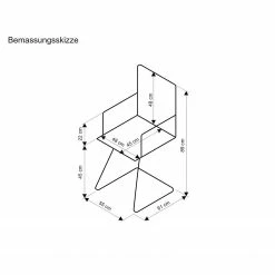 Loftscape Besucherstuhl Megan - Grün -Möbel Verkäufe 2024 1000278339 210715 11270800050 SKETCH DETAILS P000000001000278339 sketch
