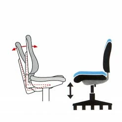 Loftscape Bürodrehstuhl Mike - Weiß -Möbel Verkäufe 2024 1000278355 210715 11270900117 SKETCH DETAILS P000000001000278355 sketch