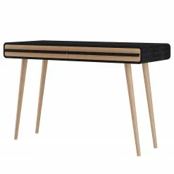 Norrwood Schreibtisch Amanda - Schwarz / Eiche Dekor