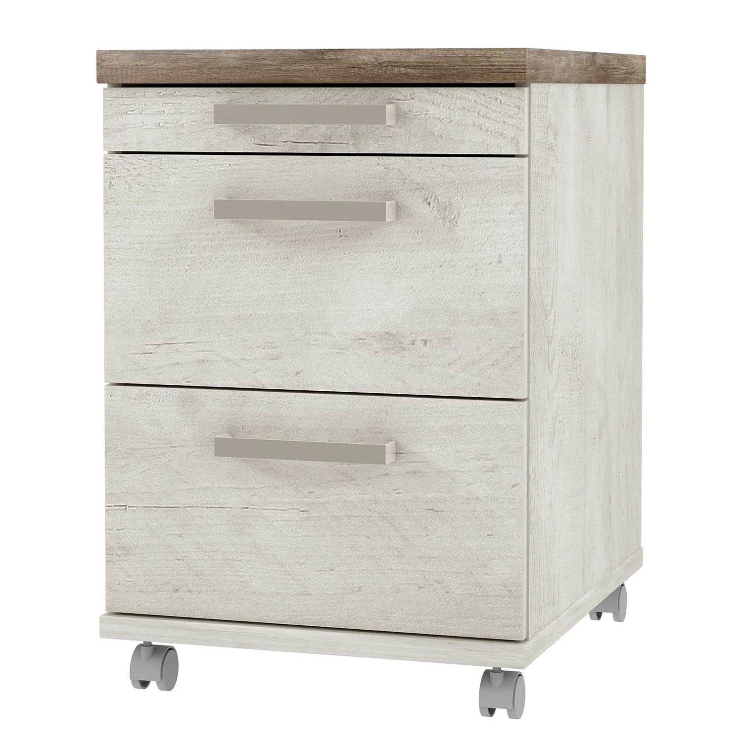 Maison Belfort Rollcontainer Morona - Pinie Weiß Dekor / Eiche Antik Dekor 3 Maison Belfort Rollcontainer Morona - Pinie Weiß Dekor / Eiche Antik Dekor