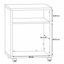 Fredriks Rollcontainer Kendrick - Weiß / Grau -Möbel Verkäufe 2024 1000280659 210813 08153700030 SKETCH DETAILS P000000001000280659 sketch