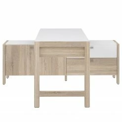 Fredriks Schreibtischkombination Holvik - Eiche Sonoma Dekor / Weiß -Möbel Verkäufe 2024 1000280666 210813 08153900061 DETAILS P000000001000280666