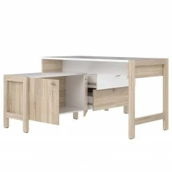 Fredriks Schreibtischkombination Holvik - Eiche Sonoma Dekor / Weiß -Möbel Verkäufe 2024 1000280666 210813 08153900063 DETAILS P000000001000280666