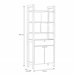 Norrwood Regal Holvik - Eiche Sonoma Dekor / Weiß 18 Norrwood Regal Holvik - Eiche Sonoma Dekor / Weiß -Möbel Verkäufe 2024 1000280674 210813 08154300121 SKETCH DETAILS P000000001000280674 sketch