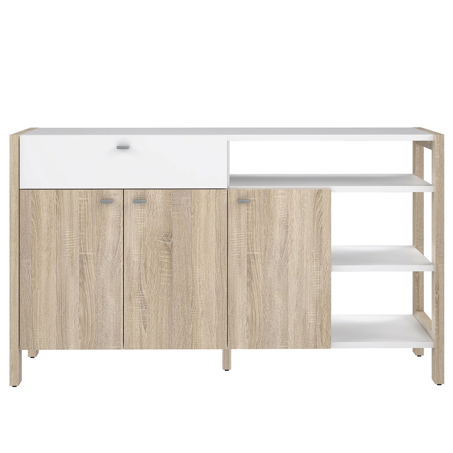 Norrwood Kommode Holvik - Eiche Sonoma Dekor / Weiß 7 Norrwood Kommode Holvik - Eiche Sonoma Dekor / Weiß – Bild 5