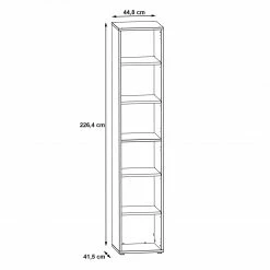 Fredriks Regal Kendrick III - Weiß / Grau -Möbel Verkäufe 2024 1000280680 210813 08154600165 SKETCH DETAILS P000000001000280680 sketch