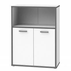 Fredriks Aktenschrank Kendrick - Weiß / Grau