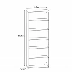 Fredriks Regal Kendrick IV - Weiß / Grau -Möbel Verkäufe 2024 1000280683 210813 08154800193 SKETCH DETAILS P000000001000280683 sketch