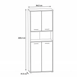 Fredriks Aktenschrank Kendrick III - Weiß / Grau -Möbel Verkäufe 2024 1000280685 210813 08154900213 SKETCH DETAILS P000000001000280685 sketch