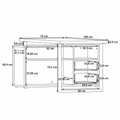 Fredriks Eckschreibtisch Kendrick II - Weiß / Grau 19 Fredriks Eckschreibtisch Kendrick II - Weiß / Grau -Möbel Verkäufe 2024 1000280698 210813 08155400298 SKETCH DETAILS P000000001000280698 sketch