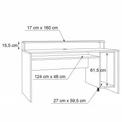 Fredriks Schreibtisch Trent II - Mit Beleuchtung -Möbel Verkäufe 2024 1000280702 210813 08155600329 SKETCH DETAILS P000000001000280702 sketch