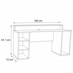 Fredriks Schreibtisch Trent - Matt Schwarz - Ohne Beleuchtung -Möbel Verkäufe 2024 1000280703 210813 08155600334 SKETCH DETAILS P000000001000280703 sketch
