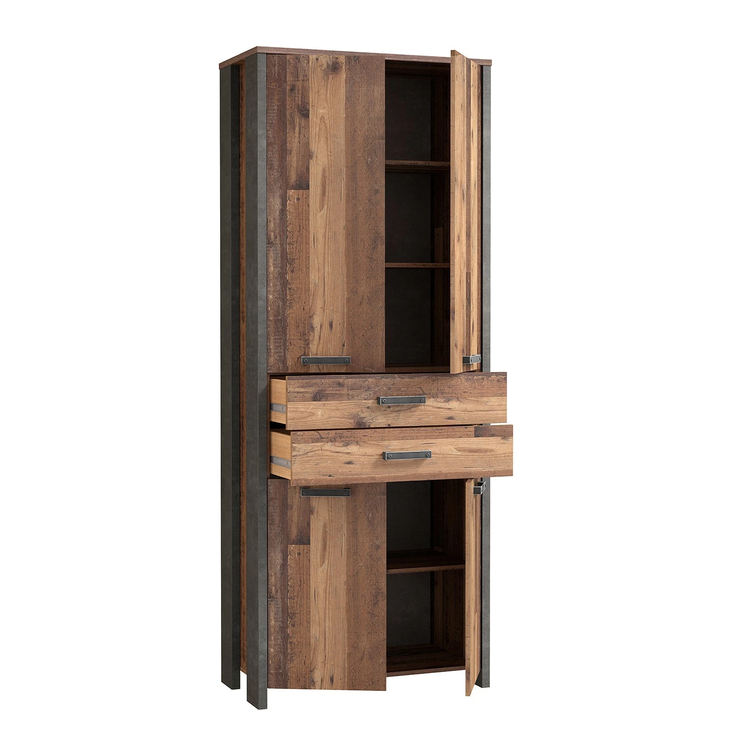 Red Living Aktenschrank Clifford - Altholz Dekor / Dunkelgrau 8 Red Living Aktenschrank Clifford - Altholz Dekor / Dunkelgrau – Bild 6