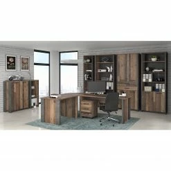 Red Living Schreibtisch-Ansatz Clifford - Altholz Dekor / Dunkelgrau -Möbel Verkäufe 2024 1000280714 210813 08160000409 MOOD DETAILS P000000001000280714 mood