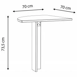 Red Living Schreibtisch-Ansatz Clifford - Altholz Dekor / Dunkelgrau -Möbel Verkäufe 2024 1000280714 210813 08160000412 SKETCH DETAILS P000000001000280714 sketch