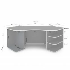 Fredriks Eckschreibtisch Crosswoods - Anthrazit / Weiß -Möbel Verkäufe 2024 1000280802 210913 08560500010 SKETCH DETAILS P000000001000280802 sketch
