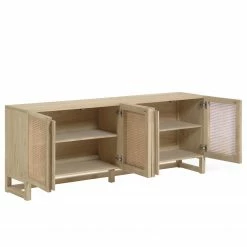 Loftscape Sideboard Risley - Mindi massiv / Rattan -Möbel Verkäufe 2024 1000282685 210729 06153000017 DETAILS P000000001000282685