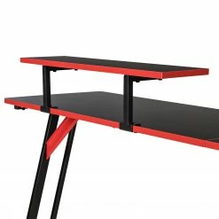 Fredriks Gaming Tisch Embress - Carbon Dekor / Schwarz / Rot -Möbel Verkäufe 2024 1000283345 220609 060 DETAILS P000000001000283345