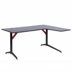 Fredriks Gaming Tisch Elso - Carbon Dekor / Schwarz / Rot