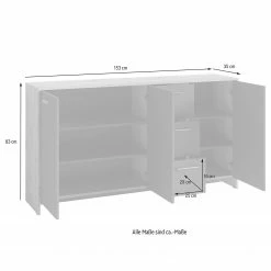 Fredriks Sideboard Edgeworth - Altholz Dekor / Anthrazit -Möbel Verkäufe 2024 1000283869 210805 14244600357 SKETCH DETAILS P000000001000283869 sketch