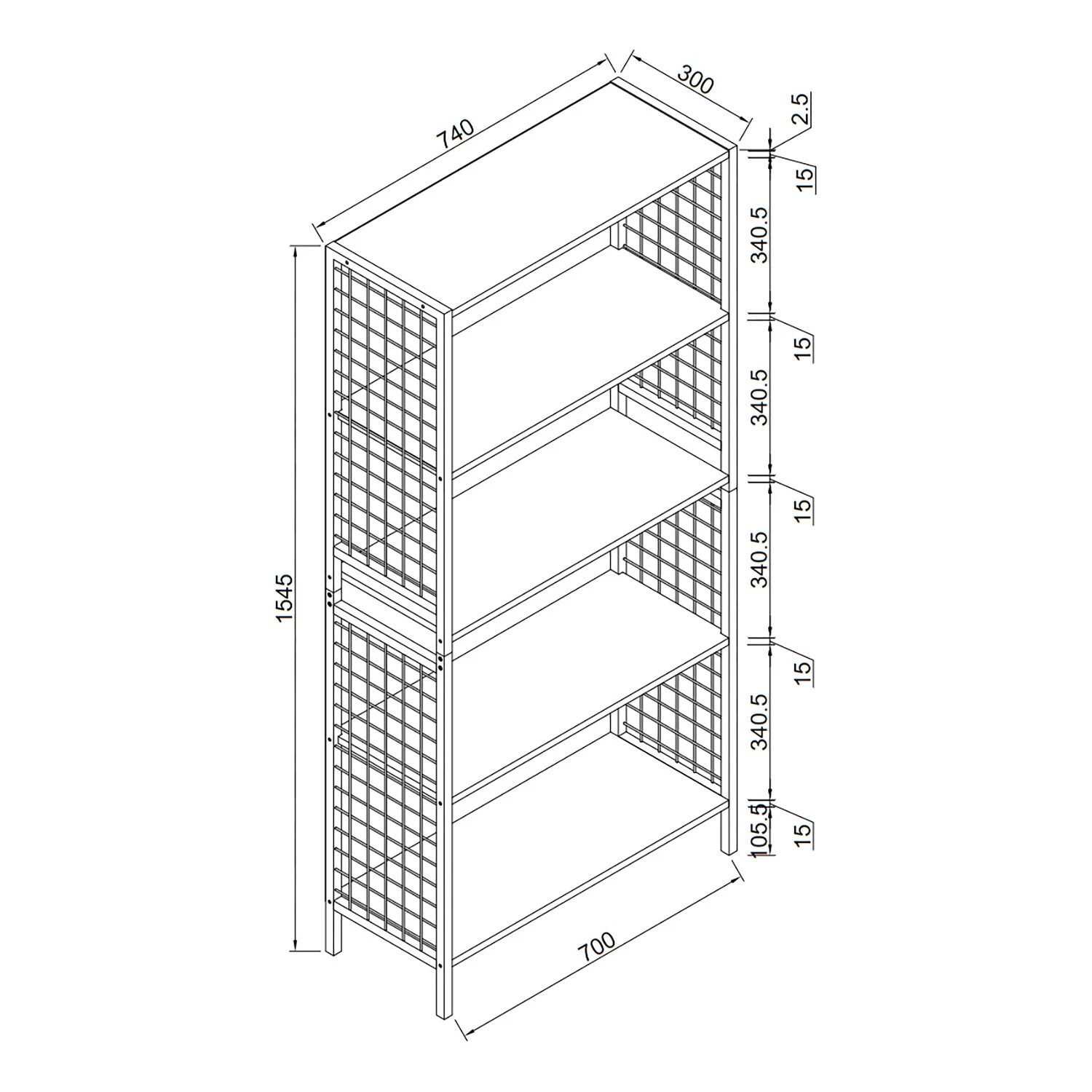 Red Living Regal Welford - Braun / Schwarz 10 Red Living Regal Welford - Braun / Schwarz – Bild 8
