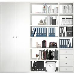 Fredriks Aktenregal-Kombination Emporio III - Lack Weiß -Möbel Verkäufe 2024 1000284221 211012 16544700075 DETAILS P000000001000284221