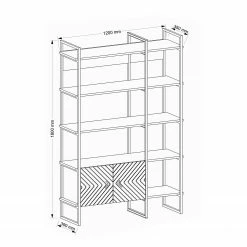 Red Living Regal Sumatra Sun - Metall - Walnuss Dekor / Schwarz -Möbel Verkäufe 2024 1000284387 210809 06091300165 SKETCH DETAILS P000000001000284387 sketch