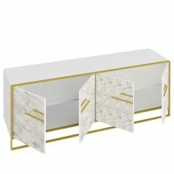 Loftscape Sideboard Pisek - Metall - Marmor Weiß Dekor / Gold -Möbel Verkäufe 2024 1000284400 210809 06093200203 DETAILS P000000001000284400