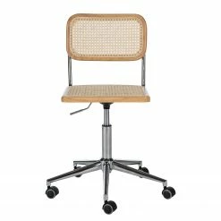 Mørteens Bürostuhl Ramon - Rattan / Buche massiv / Stahl - Beige / Buche / Chrom -Möbel Verkäufe 2024 1000285156 220524 030 DETAILS P000000001000285156