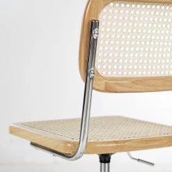 Mørteens Bürostuhl Ramon - Rattan / Buche massiv / Stahl - Beige / Buche / Chrom -Möbel Verkäufe 2024 1000285156 220524 045 DETAILS P000000001000285156