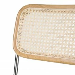 Mørteens Bürostuhl Ramon - Rattan / Buche massiv / Stahl - Beige / Buche / Chrom -Möbel Verkäufe 2024 1000285156 220524 050 DETAILS P000000001000285156