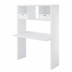 Fredriks Regal-Schreibtischkombination Mernda - Wabenplatte - Weiß