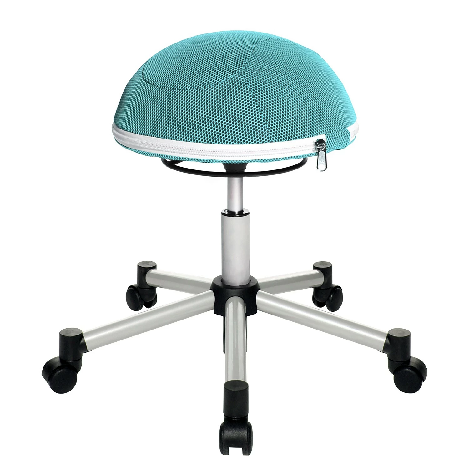 Topstar Fitness-Hocker Half Ball - Hellblau 3 Topstar Fitness-Hocker Half Ball - Hellblau
