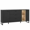 Loftscape Sideboard Mazzo - Schwarz / Eiche Artisan Dekor