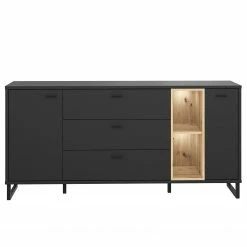 Loftscape Sideboard Mazzo - Schwarz / Eiche Artisan Dekor -Möbel Verkäufe 2024 1000285799 210819 12212500043 DETAILS P000000001000285799