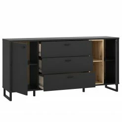 Loftscape Sideboard Mazzo - Schwarz / Eiche Artisan Dekor -Möbel Verkäufe 2024 1000285799 210819 12212500046 DETAILS P000000001000285799