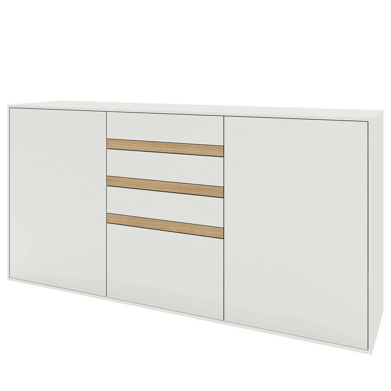 GWINNER Sideboard Calea III - Echtholzfurnier - Matt Weiß / Eiche 3 GWINNER Sideboard Calea III - Echtholzfurnier - Matt Weiß / Eiche